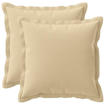 Wurfkissen 2 stk. HOUTEN Beige 40 x 40 cm Polyester