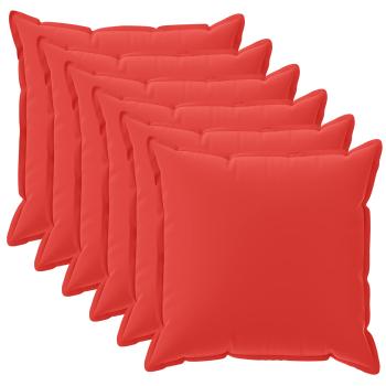 Wurfkissen 6 stk. HOUTEN Rot 45 x 45 cm Polyester