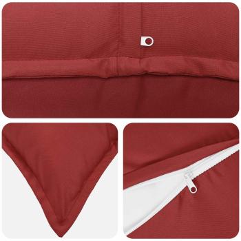 Wurfkissen 2 stk. HOUTEN Weinrot 30 x 30 cm Polyester