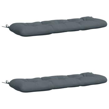 Bankkissen VIANEN 2 stk. 100 % Polyester Blau 120 x 40 x 12 cm