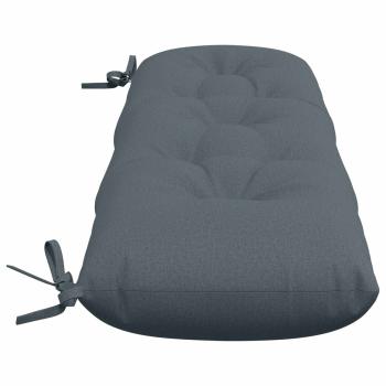 Bankkissen VIANEN 2 stk. 100 % Polyester Blau 130 x 30 x 12 cm