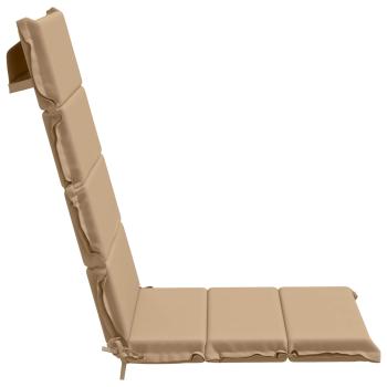 Hochlehner-Auflage GEMERT 2 stk. 100 % Polyester Sand