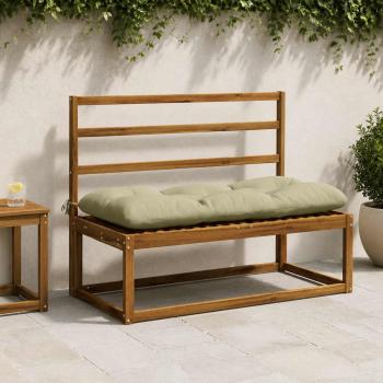 ARDEBO.de - Bankkissen VIANEN 100 % Polyester Hellgrün 120 x 50 x 12 cm