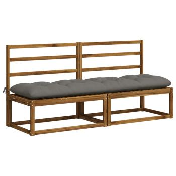 Bankkissen VIANEN 100 % Polyester Grau 200 x 50 x 12 cm