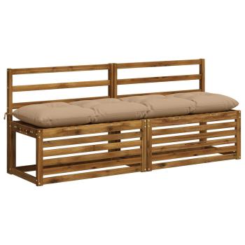 Bankkissen VIANEN 100 % Polyester Sand 160 x 40 x 12 cm