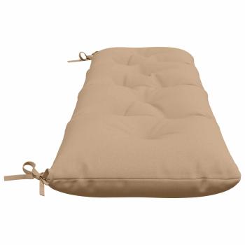 Bankkissen VIANEN 100 % Polyester Sand 160 x 40 x 12 cm