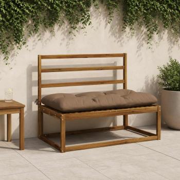 ARDEBO.de - Bankkissen VIANEN 100 % Polyester Taupe 110 x 60 x 12 cm