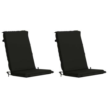 Hochlehner-Auflage GEMERT 2 stk. 100 % Polyester Schwarz