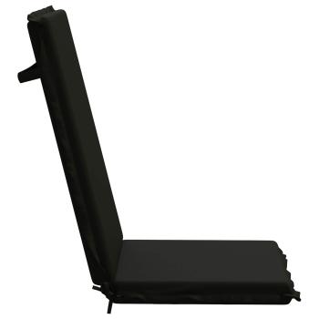 Hochlehner-Auflage GEMERT 2 stk. 100 % Polyester Schwarz
