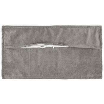Wurfkissen 2 stk. HOUTEN Hellgrau 40 x 70 cm Mikrofaser Fleece