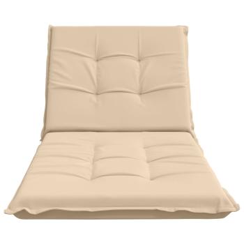 Sonnenliege Kissen GEMERT 100 % Polyester Creme 190 x 90 x 9 cm
