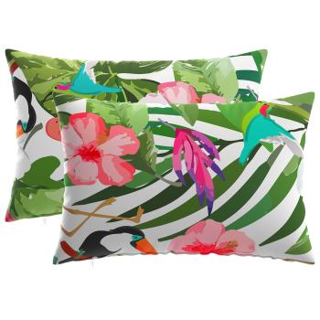 Wurfkissen 2 stk. HEERLEN Mehrfarbig 30 x 50 cm Polyester