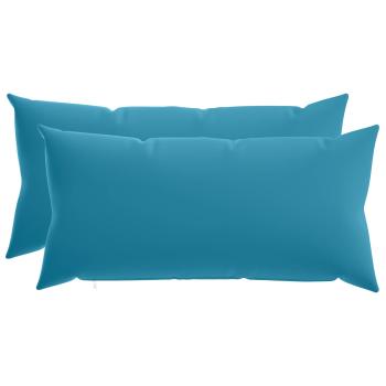 Wurfkissen 2 stk. HEERLEN Hellblau 40 x 80 cm Polyester