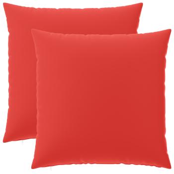 Wurfkissen 2 stk. HEERLEN Rot 60 x 60 cm Polyester