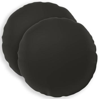 Wurfkissen 2 stk. HEERLEN Schwarz Durchmesser 50 cm Polyester