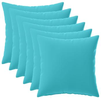 Wurfkissen 6 stk. HEERLEN Türkis 50 x 50 cm Polyester