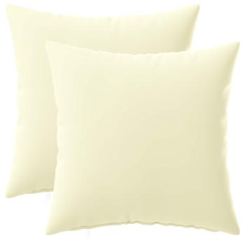 Wurfkissen 2 stk. HEERLEN Creme 40 x 40 cm Polyester