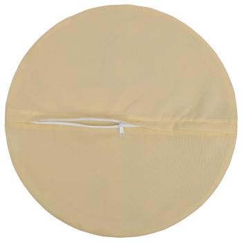 Wurfkissen 2 stk. HEERLEN Beige Durchmesser 40 cm Polyester