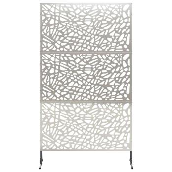 Sichtschutz 100 x 50 x 180 cm Edelstahl Silber