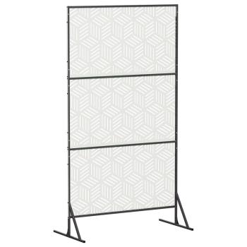 Sichtschutz 100 x 50 x 180 cm Stahl Weiß