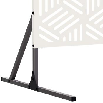 Sichtschutz 100 x 50 x 180 cm Stahl Weiß