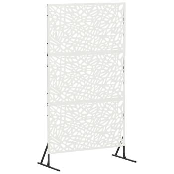 Sichtschutz 100 x 50 x 180 cm Stahl Weiß