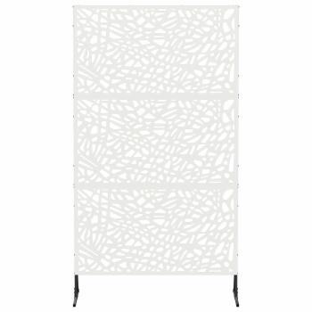 Sichtschutz 100 x 50 x 180 cm Stahl Weiß