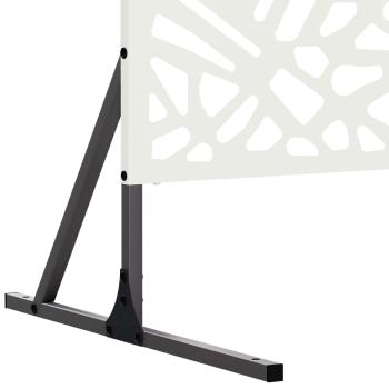 Sichtschutz 100 x 50 x 180 cm Stahl Weiß