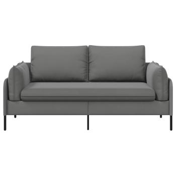 2-Sitzer Sofa 2-Sitzer Dunkelgrau 188 x 81 x 89 cm Samt