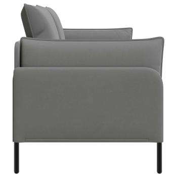 2-Sitzer Sofa 2-Sitzer Dunkelgrau 188 x 81 x 89 cm Samt