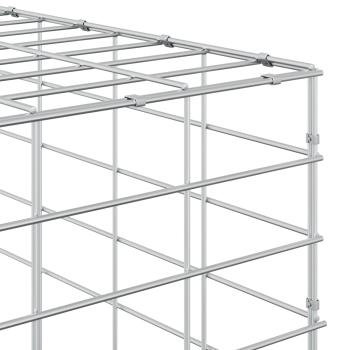 Gabione mit 5 mm Draht und 5x10 cm Maschen 50x20x200 cm