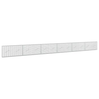 Gabione mit 5 mm Draht und 5x10 cm Maschen 600x10x50 cm