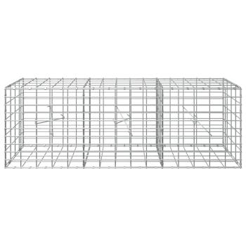 Gabione mit 5 mm Draht und 5x10 cm Maschen 150x20x50 cm
