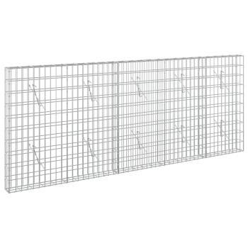Gabione mit 5 mm Draht und 5x10 cm Maschen 250x10x100 cm