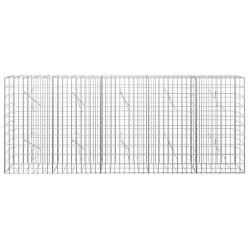 Gabione mit 5 mm Draht und 5x10 cm Maschen 250x10x100 cm