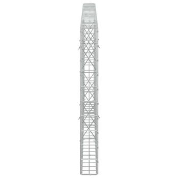 Gabione mit 5 mm Draht und 5x10 cm Maschen 250x10x100 cm