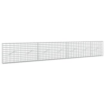 Gabione mit 5 mm Draht und 5x10 cm Maschen 350x10x50 cm