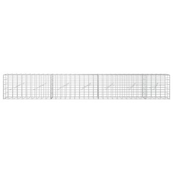 Gabione mit 5 mm Draht und 5x10 cm Maschen 350x10x50 cm