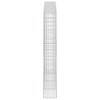 Gabione mit 5 mm Draht und 5x10 cm Maschen 350x30x200 cm