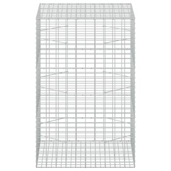 Gabione mit 5 mm Draht und 5x10 cm Maschen 100x100x150 cm