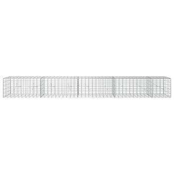 Gabione mit 5 mm Draht und 5x10 cm Maschen 450x20x50 cm