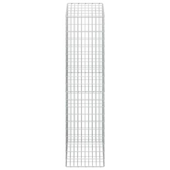 Gabione mit 5 mm Draht und 5x10 cm Maschen 50x50x200 cm