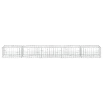 Gabione mit 5 mm Draht und 5x10 cm Maschen 500x100x50 cm