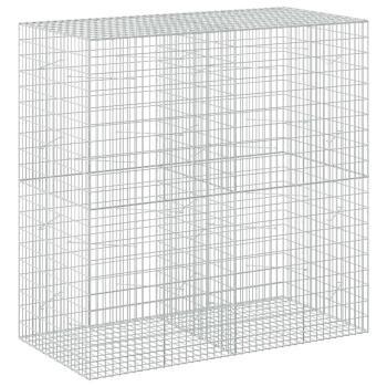 Gabione mit 5 mm Draht und 5x10 cm Maschen 200x100x200 cm