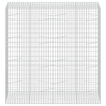 Gabione mit 5 mm Draht und 5x10 cm Maschen 200x100x200 cm