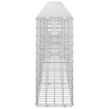 Gabione mit 3,5 mm Draht und 5x5 cm Maschen 350x20x50 cm
