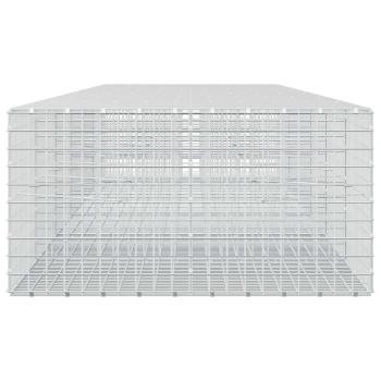 Gabione mit 3,5 mm Draht und 5x5 cm Maschen 650x100x50 cm