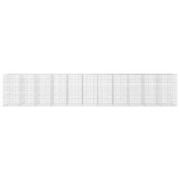 Gabione mit 3,5 mm Draht und 10x10 cm Maschen 1100x50x200 cm