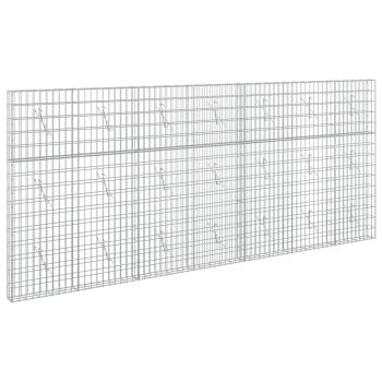 Gabione mit 3,5 mm Draht und 5x10 cm Maschen 350x10x150 cm