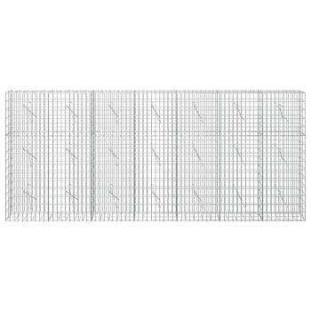 Gabione mit 3,5 mm Draht und 5x10 cm Maschen 350x10x150 cm